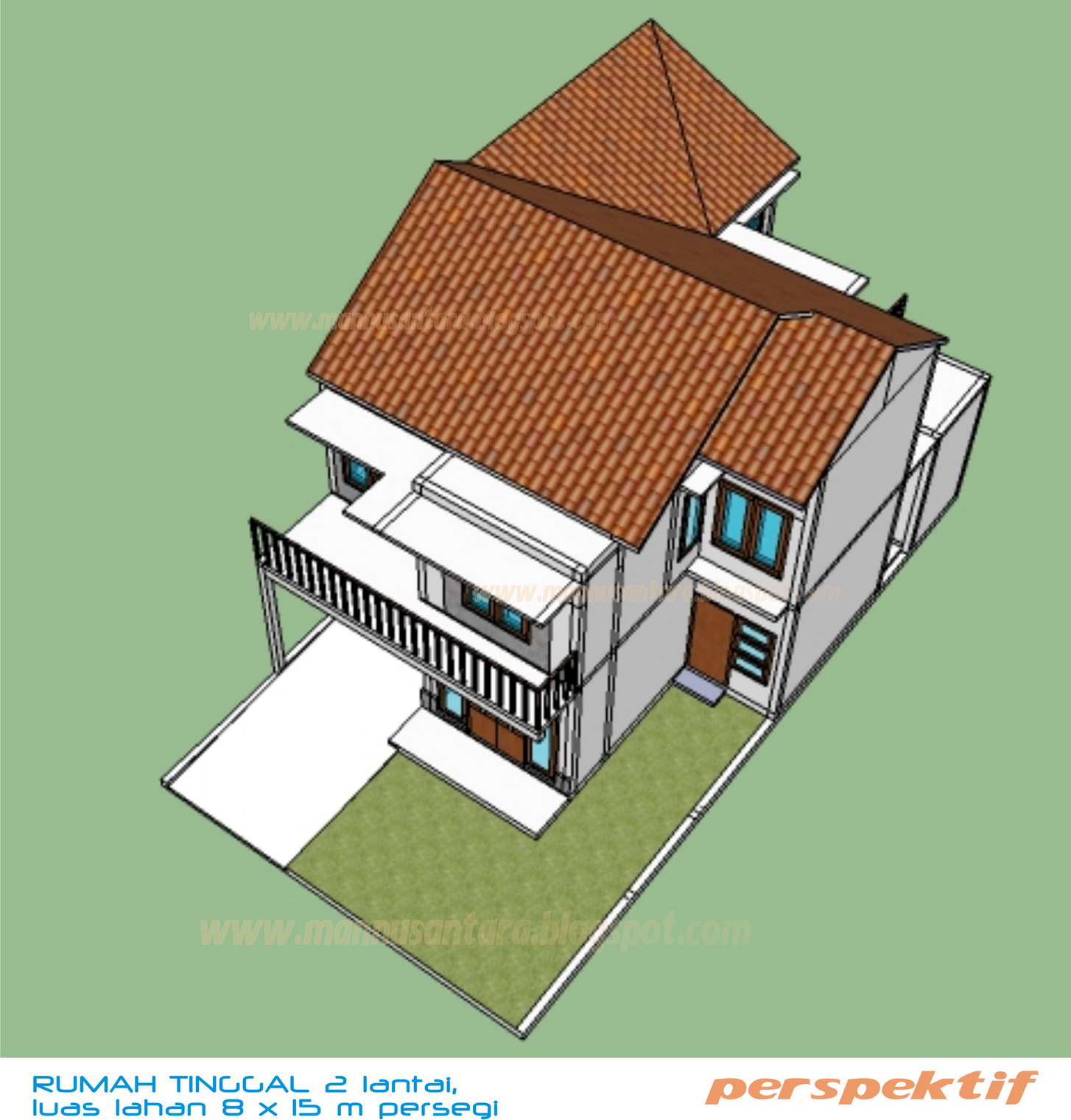 Rumah Minimalis Kolam Renang Terbaru Denah Rumah Sederhana Ukuran