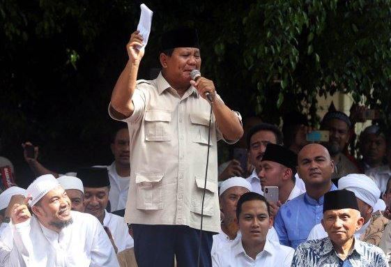 prabowo klaim kemenangan pilpres 2019