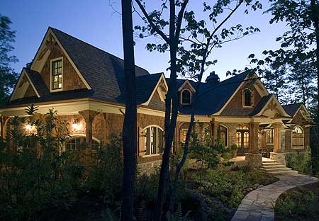  Luxury  House  Stunning Rustic  Craftsman  Home  Plan  House  