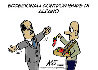 Alfano, terrorismo, allerta, contromisure, intelligence, vignetta, satira