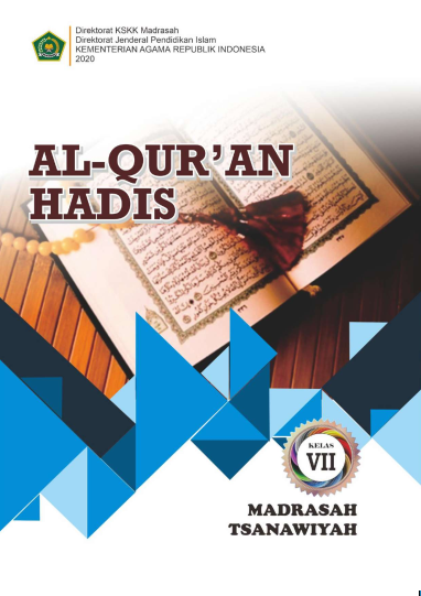 Buku Al Quran Hadis Kelas 7, 8, 9 SMP/MTs Kurikulum 2013 Revisi 2020