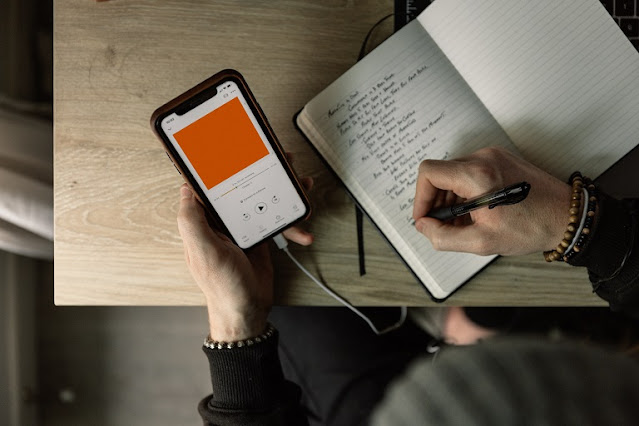 Podcast taking notes