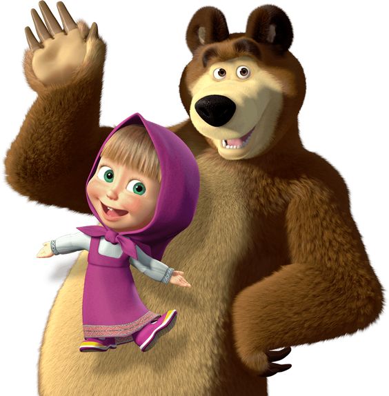 Gambar Animasi  Kartun  Masha  And The Bear Dan  Temannya 