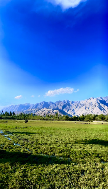 Beautiful view of the beautiful village of Katpanah in Gilgit-Baltistan