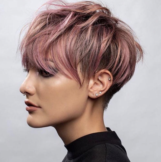 short spiky pixie haircuts with bangs 2019