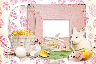 Retro Easter: Free Printable Frames, Cards or Invitations. 