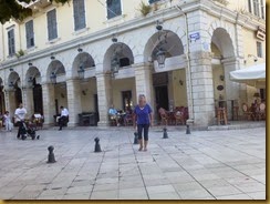 le liston sur l'esplanade de kerkira