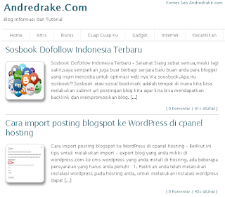 Andredrake.Com Blog Informasi Terbaru dan Tutorial Gratis