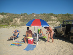 Broome gang picnic on the beach
