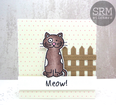 SRM Stickers Blog - PURR-fect Day by Annette - #cards, #cardset #minicards #clearstamps #janesdoodles #acatslife #clearcontainers #giftset