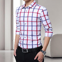 mens-100-cotton-plaid-grid-social-business-shirt-mens-formal-shirts-long-sleeve
