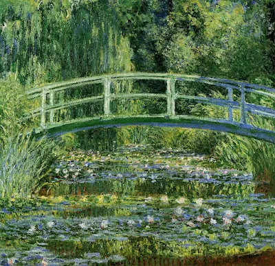 Water Lilies and the Japanese Bridge, 1897–1899, Princeton University Art Museum painting Claude Monet