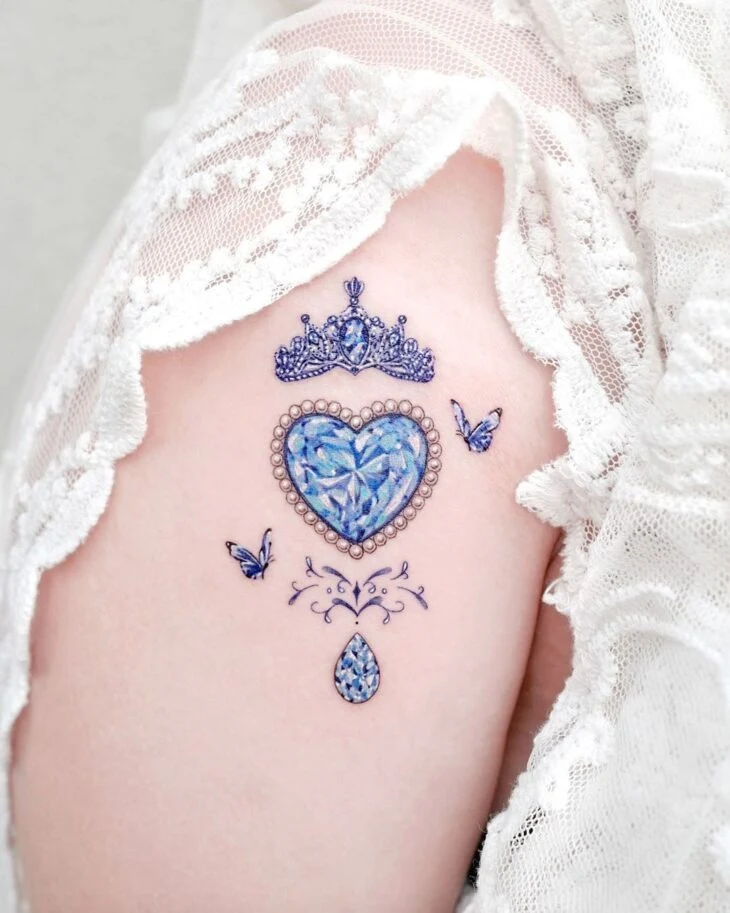 Tatuajes de coronas para princesas