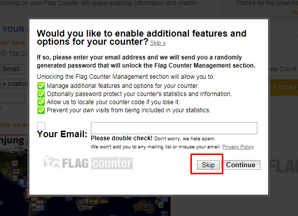 Cara Mudah Memasang Widget Flag Counter di Blog