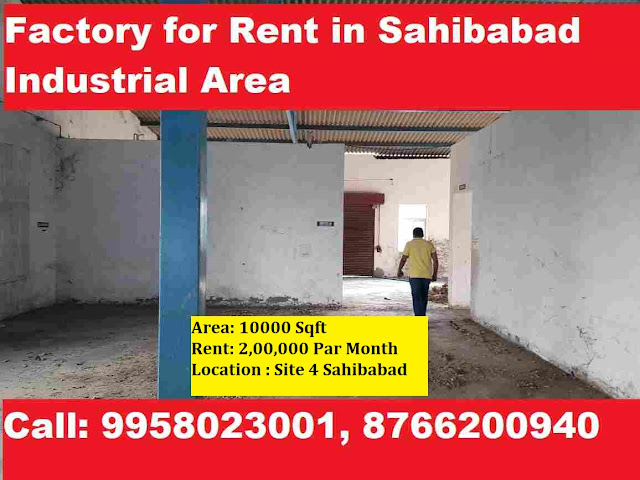 10000 Sqft Factory for Rent in Sahibabad industrial Area