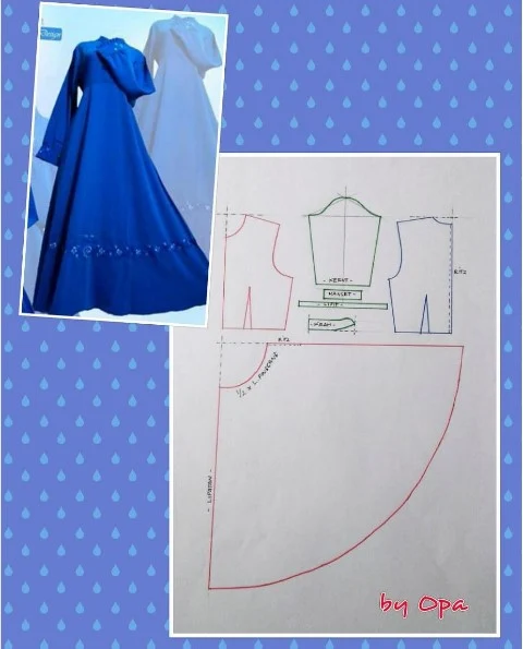 Cara Membuat Pola Baju Gamis Gamis - Cara membuat baju gamis