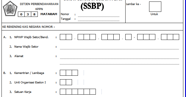 Yook Download Contoh: Download contoh form SSBP (Surat 