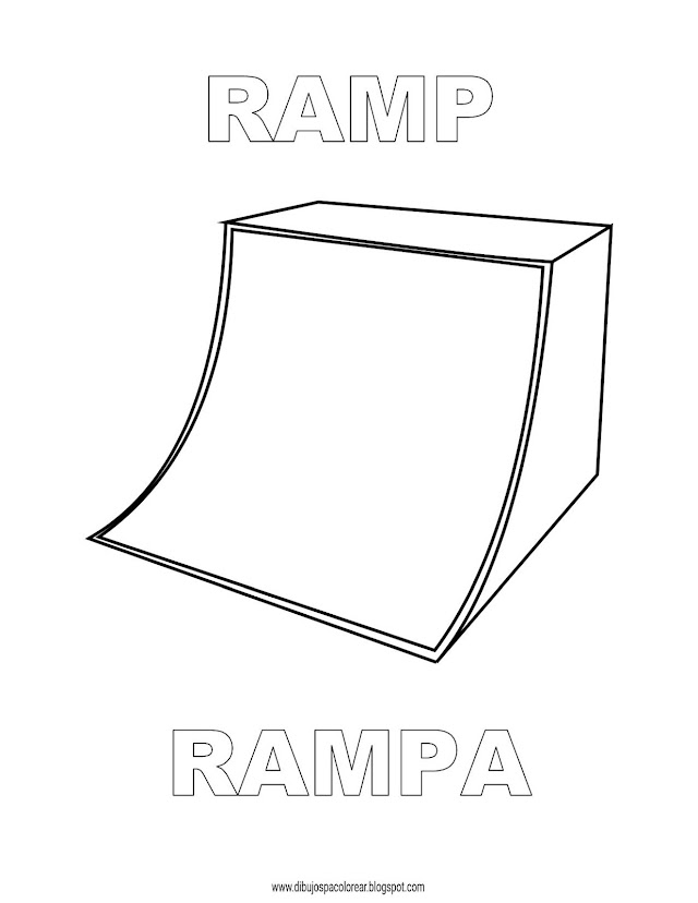 Dibujos Inglés - Español con R: Rampa - Ramp