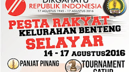 IKUTI PESTA RAKYAT KELURAHAN BENTENG 14 s/d 17 AGUSTUS 2016