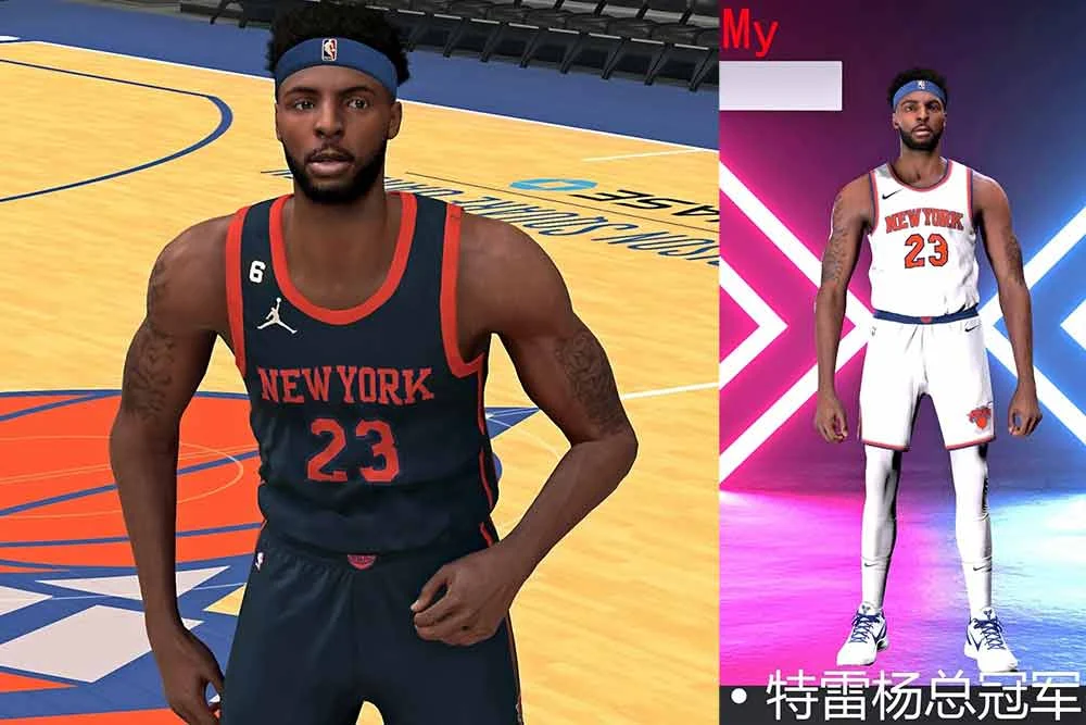 NBA 2K23 Mitchell Robinson Cyberface & Body Update