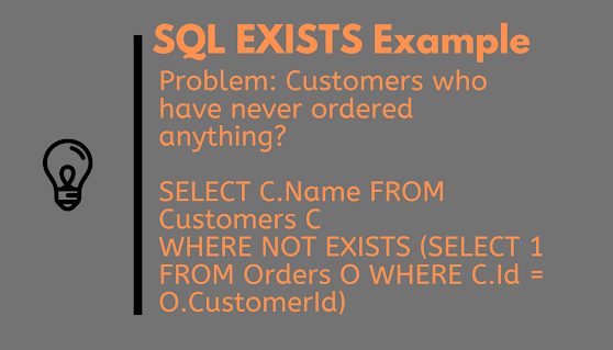 How to use EXISTS Clause in SQL? A Real World SQL Query Example using EXISTS