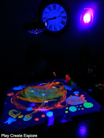 Glow in the Dark Painting with a Blacklight
