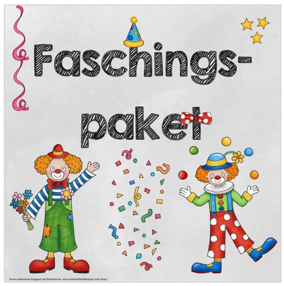 Ideenreise Blog Kleines Materialpaket Fasching Karneval