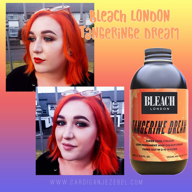 After using Bleach London Tangerine Dream results and review