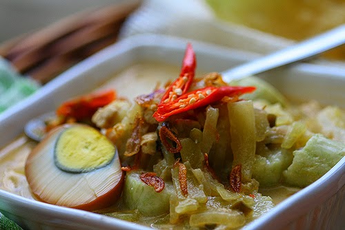 Resep Lontong Labu Siam