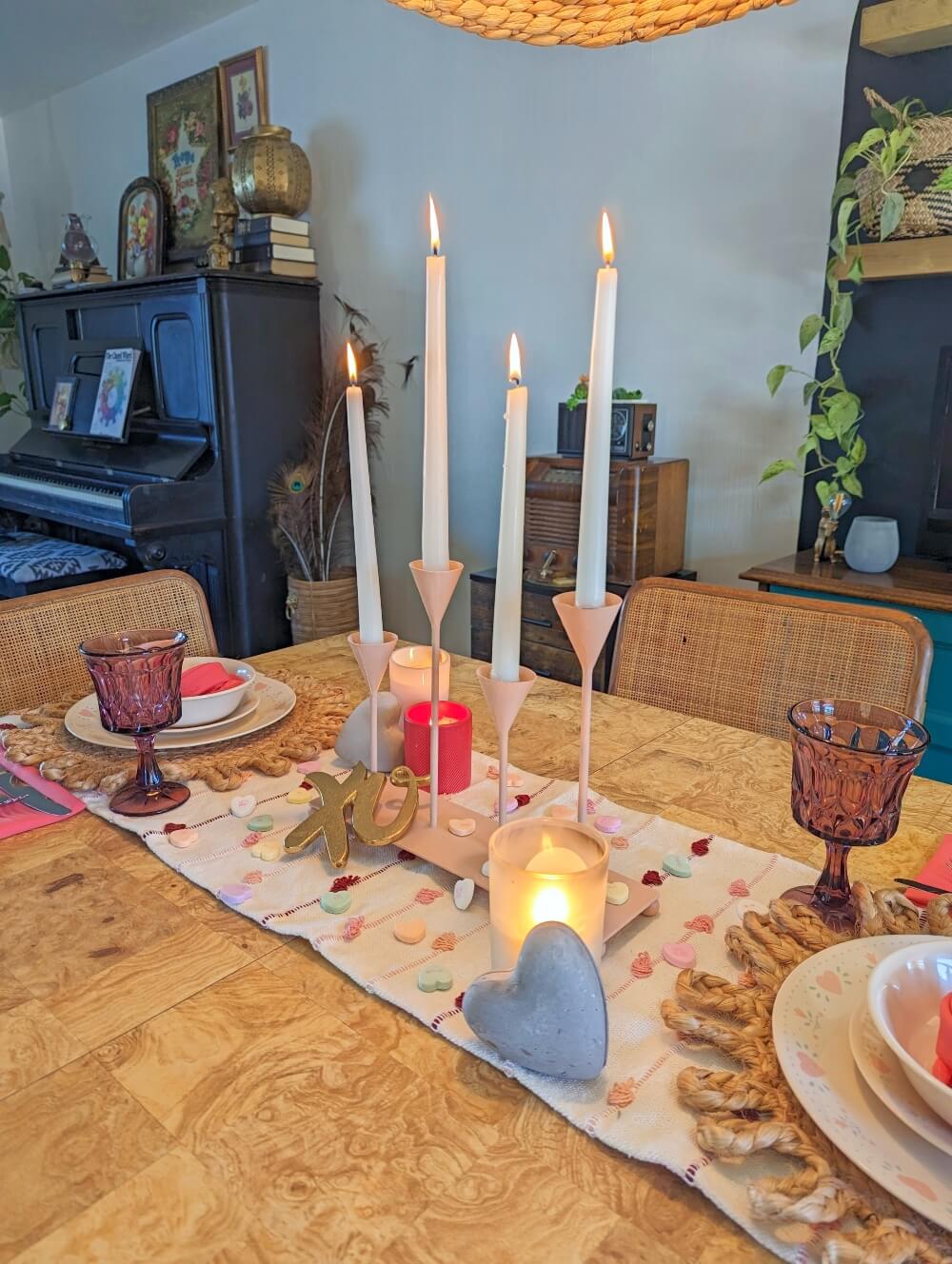 Valentine's Day Tablescape &  Easy Napkin Folding Techniques for Valentine's Day