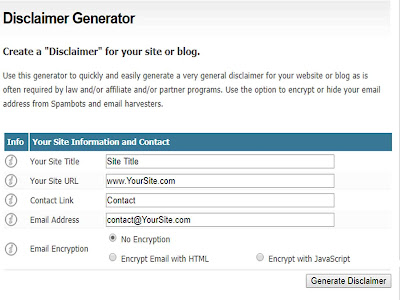 Cara Membuat Disclaimer Blog Dengan Mudah