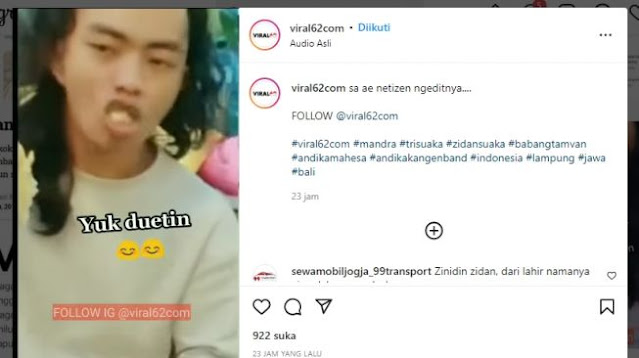 Sangking Geramnya dengan Zinidin Zidan, Netizen Buat Video Azab Kebanyakan Cover Lagu