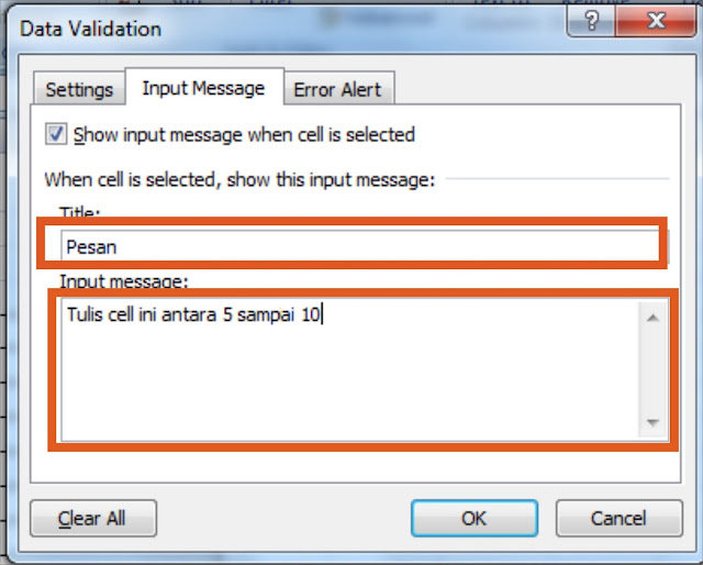  memiliki fungsi untuk mempermudah dalam memasukkan data Data Validation pada Ms Excel