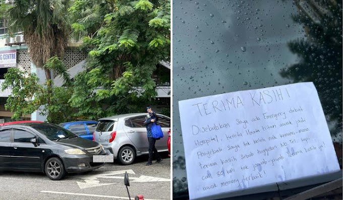 "Buat honda hitam awak penyebab saya tak boleh kemana2, terima kasih la tinggalkan no tel tapi call 80 kali tak jawab-jawab. Terima kasih awk memang terbaik!"