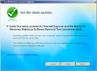 Update for Internet Explorer and Windows