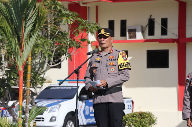 Jelang Idul Fitri, Polres Natuna Gelar Apel Pasukan Operasi Keselamatan Seligi 2025
