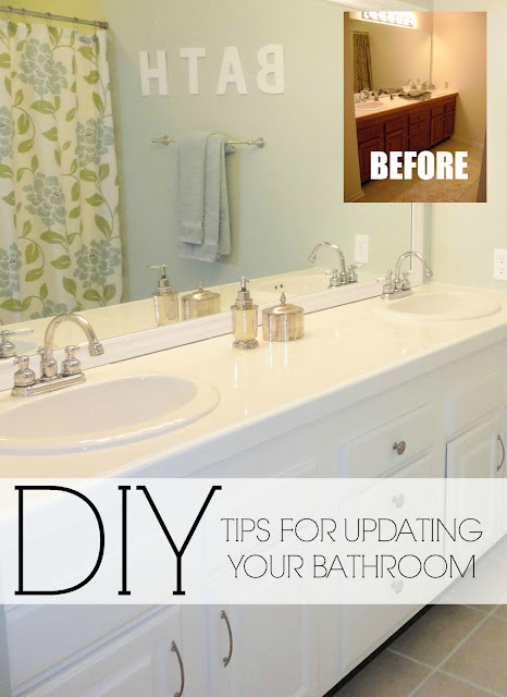 ve spent the past times 2 weeks updating our old Easy DIY Ideas for Updating Your Bathroom!