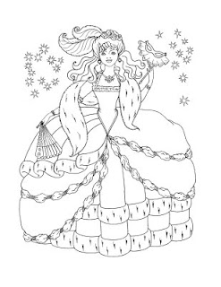 princess barbie coloring pages