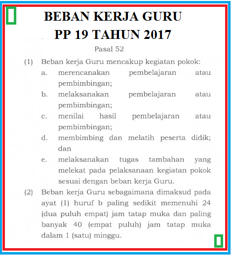 PP Nomor 19 Tahun 2017 Tentang Perubahan PP 74 Tahun 2008 Tentang Guru