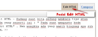 Tab HTML kolom postingan  pada blogspot