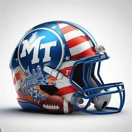 Middle Tennessee Blue Raiders Patriotic Concept Helmet