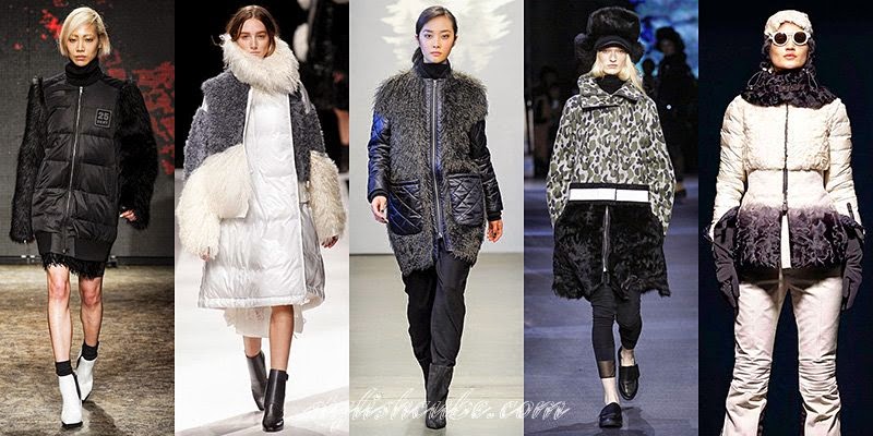 Fall Winter 2014 - 2015 Women's Duvet Coats Fashion Trends