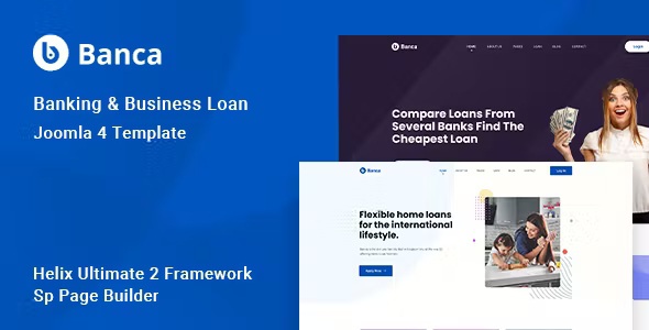 Best Banking & Business Loan Joomla Website Template