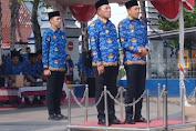 Bupati Sampang pimpin Apel bersama dalam rangka HUT Korpri ke 52 dan Ikrar Netralitas Pemilu.