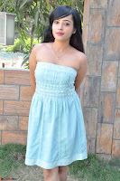 Sahana New cute Telugu Actress in Sky Blue Small Sleeveless Dress ~  Exclusive Galleries 046.jpg