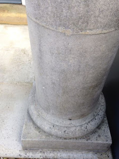 Stone column after cleaning