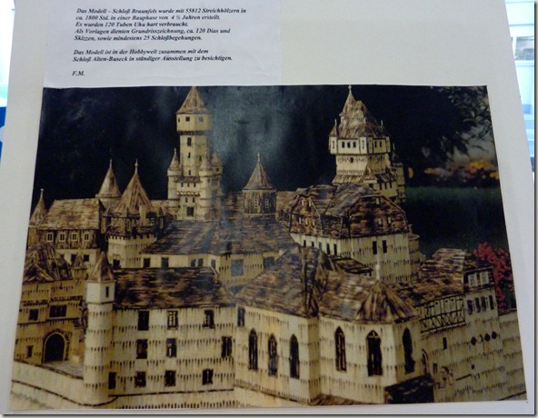 Schloss Braunfels - aus Streichhölzern nachgebaut