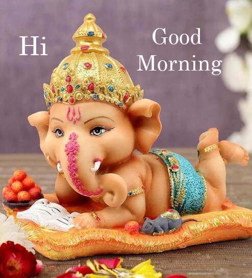 Good Morning Cute Ganesh