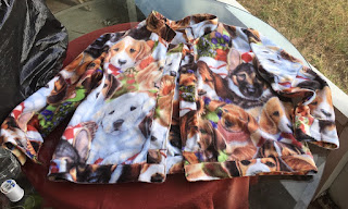 Multiple Dog print fleece jacket