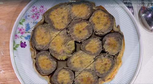 Tatin di carciofi ripieni ricetta Daniele Persegani